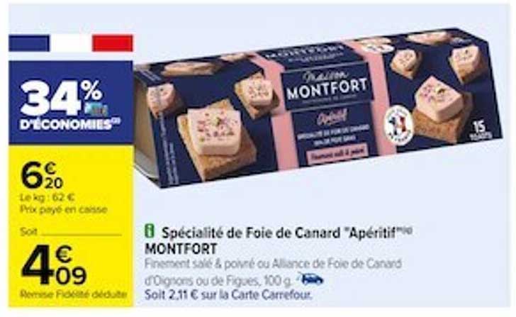 Spécialité De Foie De Canard "apéritif" Montfort