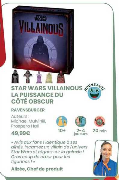 star wars villainous la puissanc du côté obscur - ravensburger