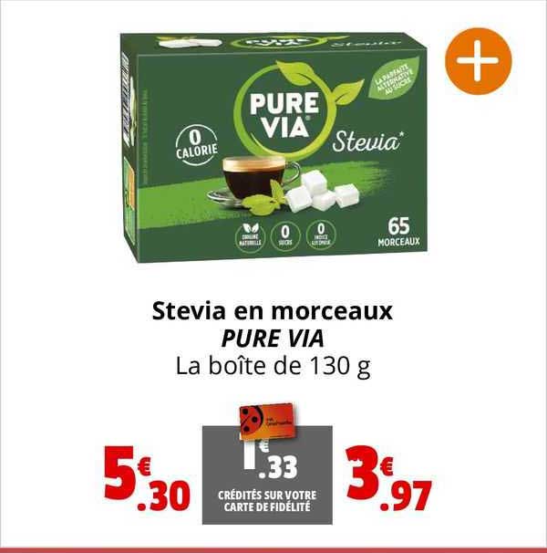 stevia en morceaux pure via