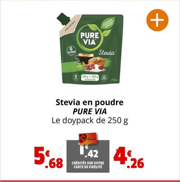 stevia en poudre pure via