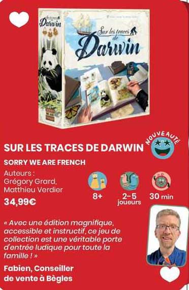 sur les traces de darwin - sorry we are french