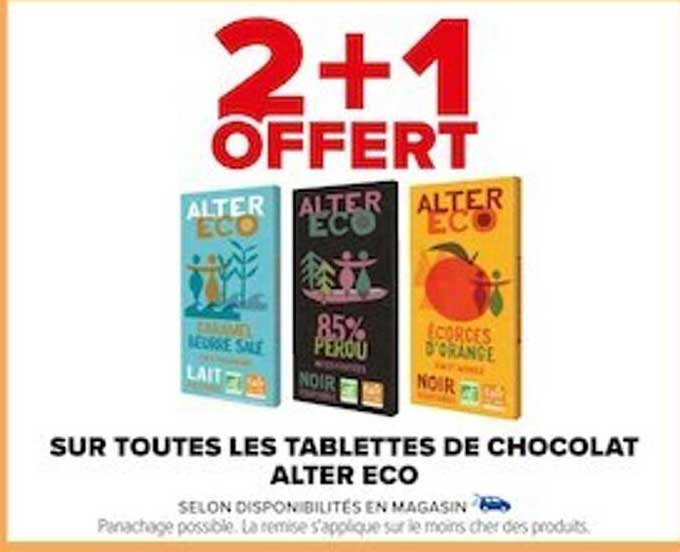 tablettes de chocolat alter eco
