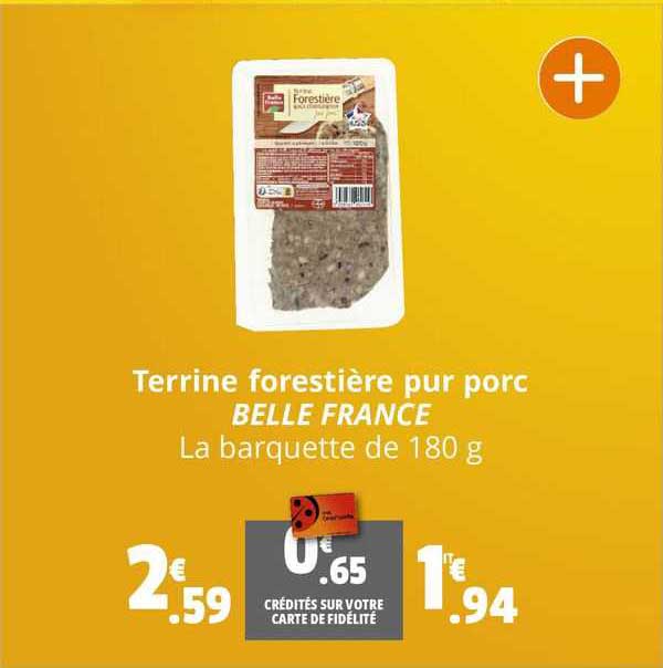 Terrine Forestière Pur Porc Belle France