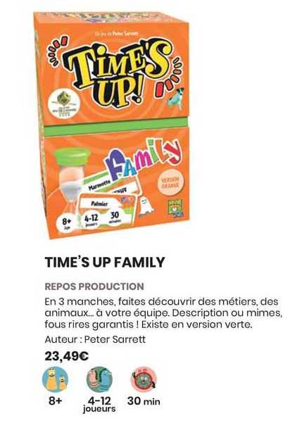 time's up family - repos production