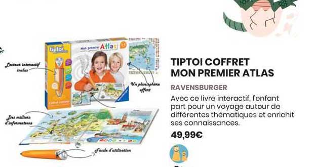 tiptoi coffret mon premier atlas