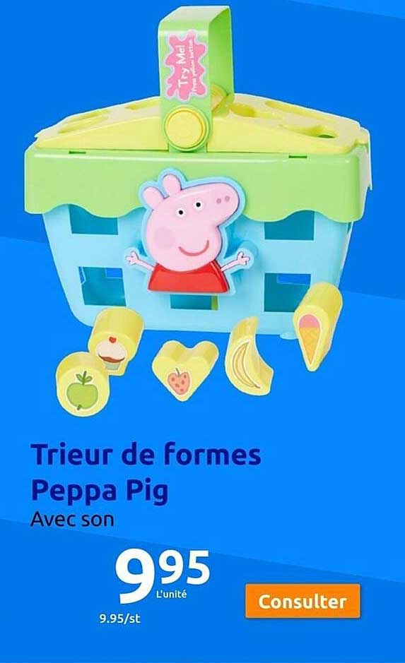 trieur de formers peppa pig