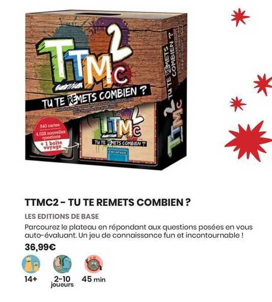 ttmc2 - tu te remets combien ? les éditions de base