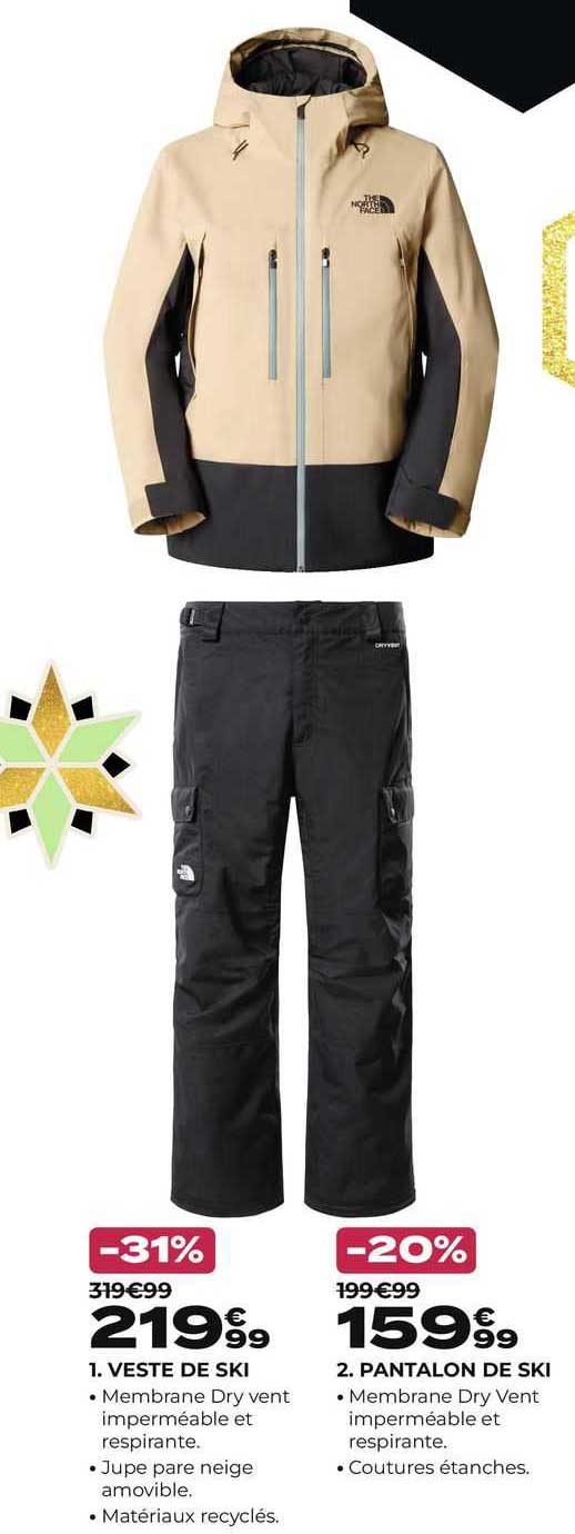 veste de ski, pantalon de ski