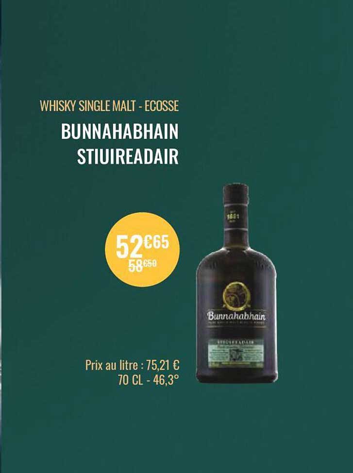 whisky single malt - ecosse - bunnahabhain stiuireadair