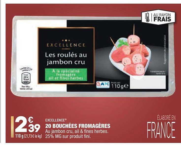 20 Bouchées Fromagères Excellence