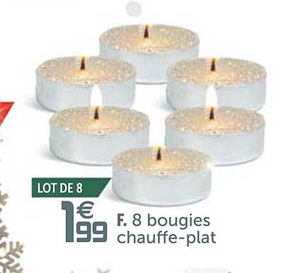 8 bougies chauffe plat