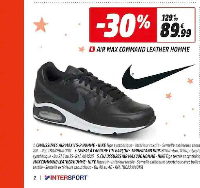 air max command leather homme nike