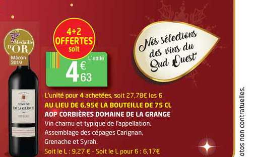 aop corbières domaine de la grange