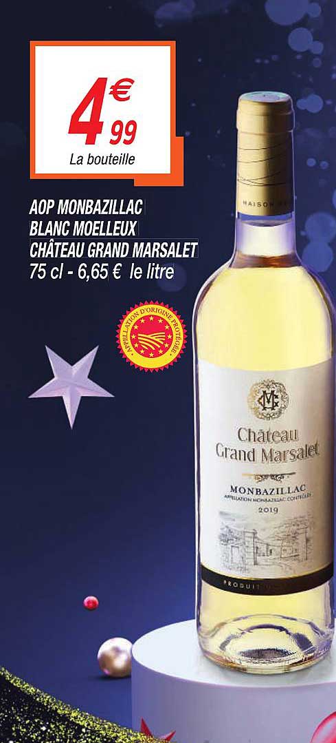 aop monbazillac blanc moelleux château grand marsalet