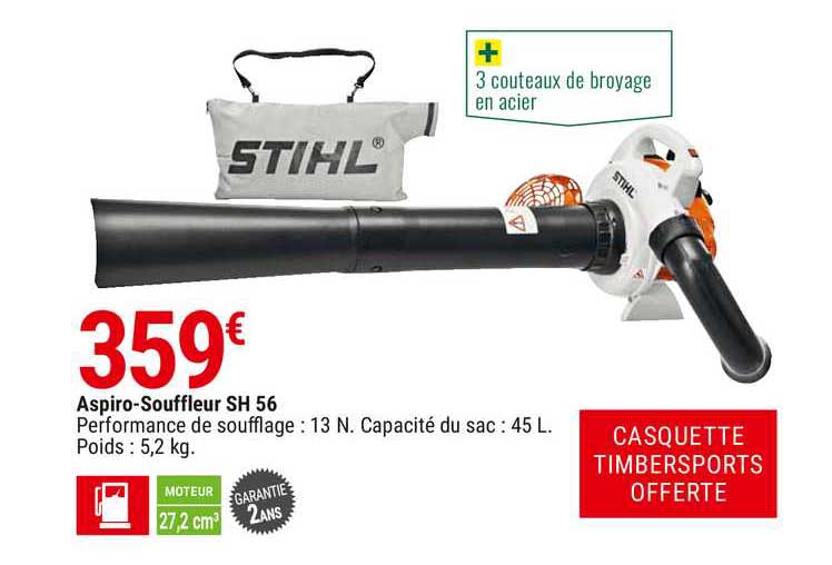 aspiro-souffleur sh 56 stihl
