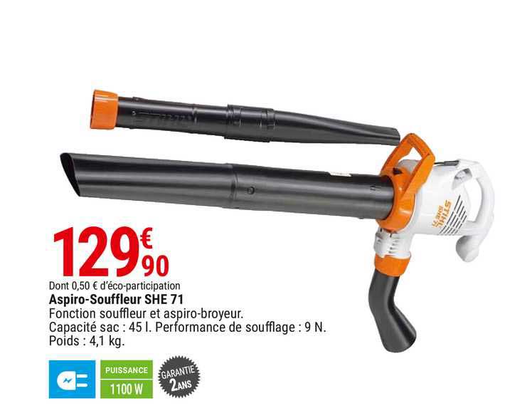 aspiro-souffleur she 71