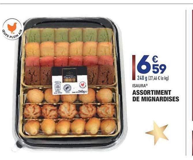assortiment de mignardises isaura