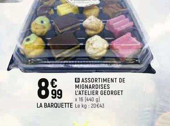 assortiment de mignardises l'atelier georget