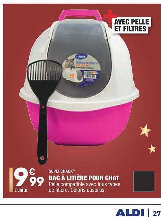 Bac à Litière Pour Chat Supercrack