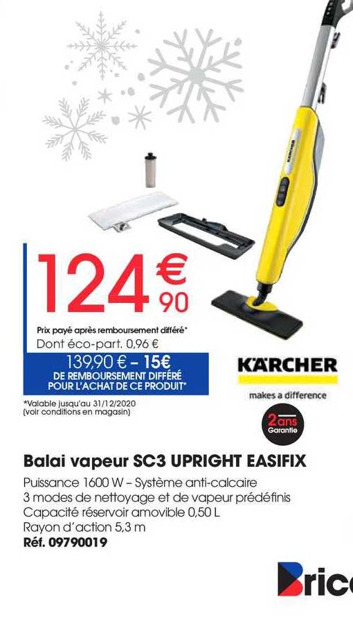 balai vapeur sc3 upright easifix kärcher