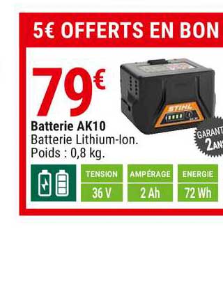 batterie ak10 stihl