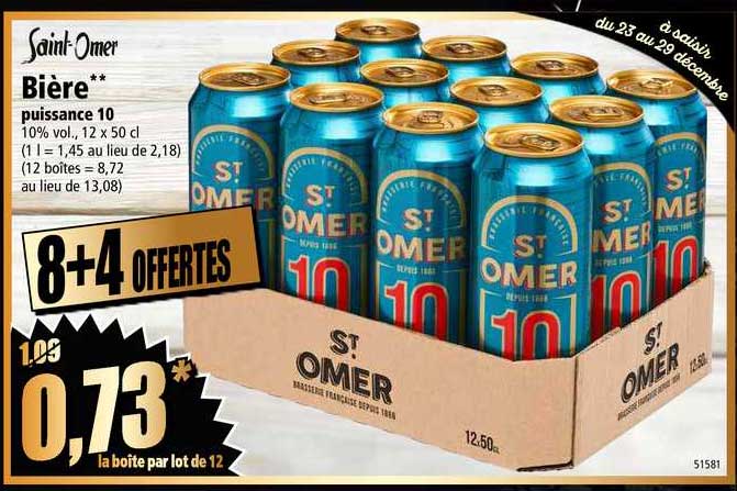 Bière Puissance 10 Saint Omer