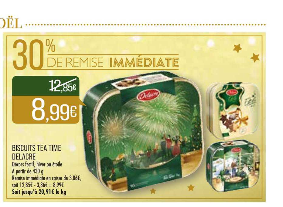 Biscuits Tea Time Delacre 30% De Remise Immédiate