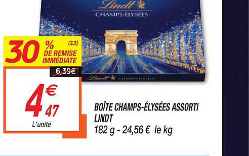 boîte champs-élysées assorti lindt
