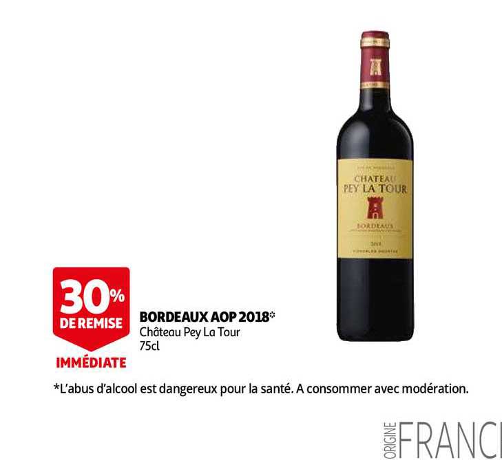 bordeaux aop 2018 château pey la tour