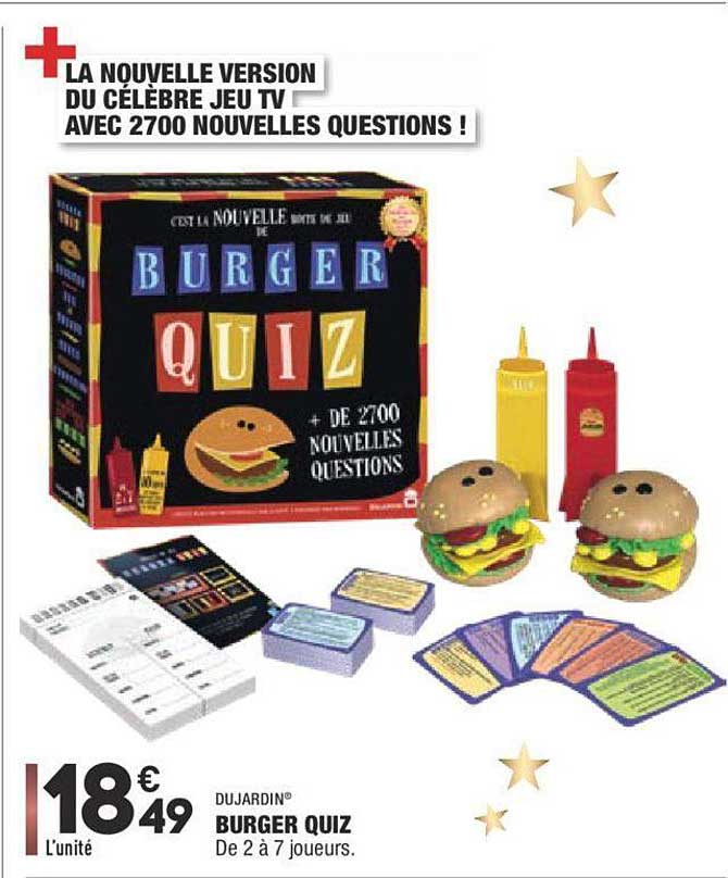 burger quiz dujardin