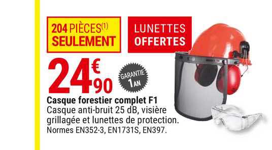casque forestier complet f1
