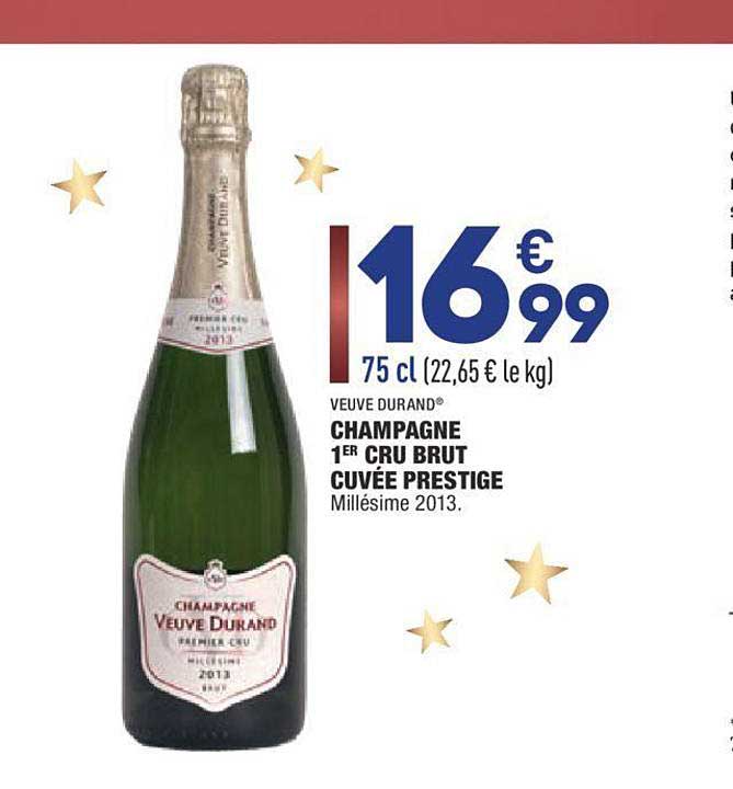 champagne 1er cru brut cuvée prestige veuve durand
