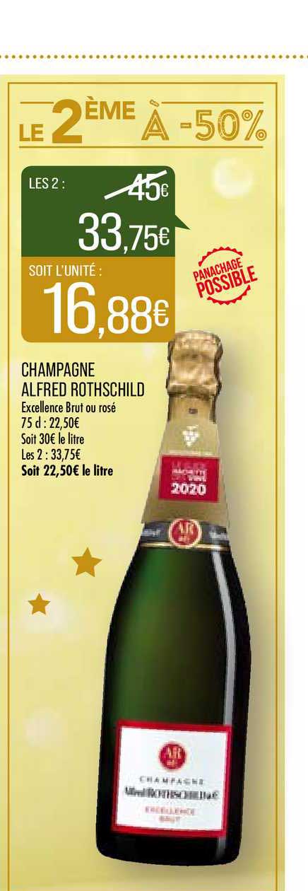 champagne alfred rothschild le 2ème à -50%
