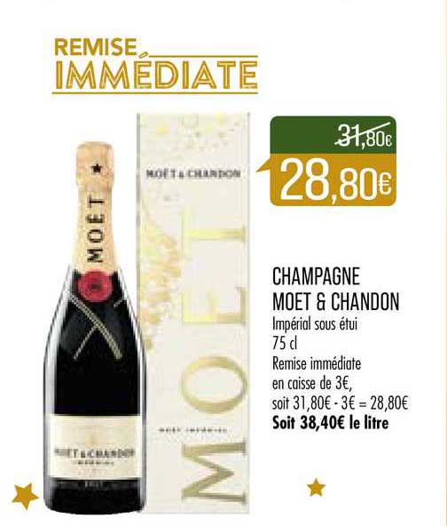 champagne moet & chandon remise immédiate