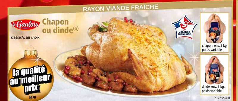 chapon ou dinde le gaulois