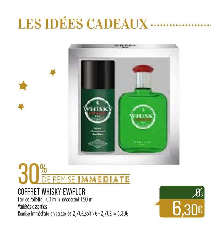 coffret whisky evaflor 30% de remise immédiate