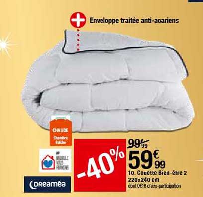 couette bien être 2 220x240 cm