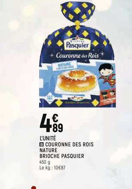 couronne des rois nature brioche pasquier