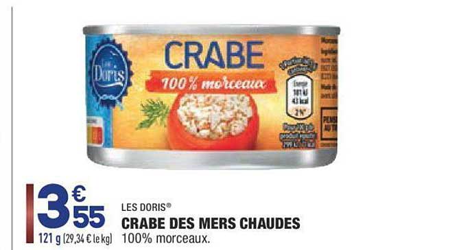 crabe des mers chaudes les doris