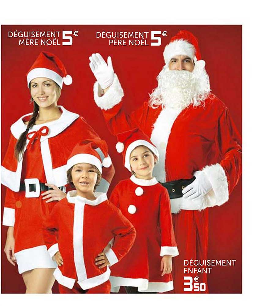 déguisement père noël déguisement mère noël déguisement enfant