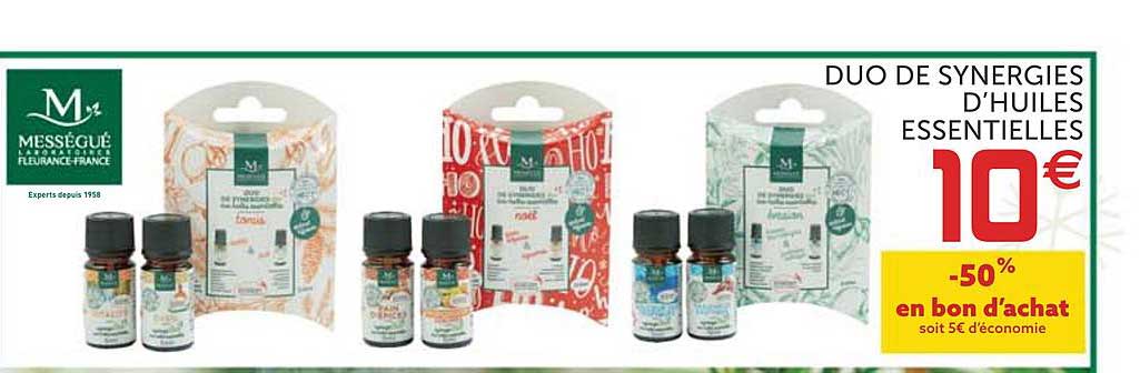 duo de synergies d'huiles essentielles mességué