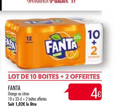 fanta lot de 10 boites +2 offertes