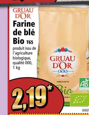 farine de blé bio gruau d'or