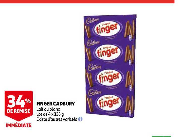 finger cadbury