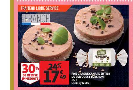 foie gras de canard entier du sud ouest torchon