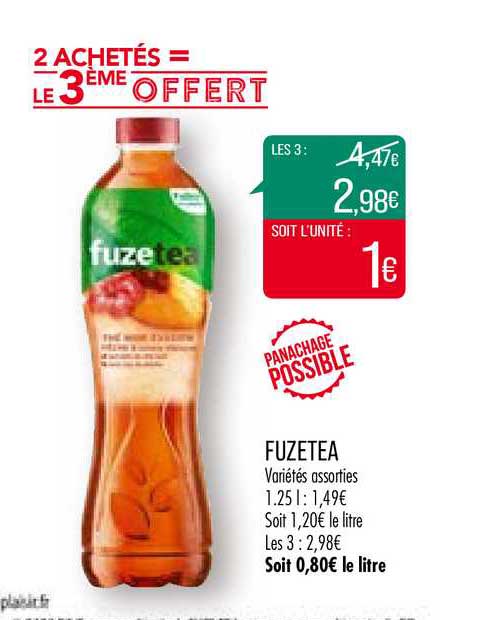 fuzetea 2 achetés = le 3ème offert