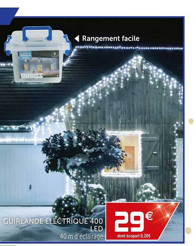 Guirlande électrique 400 Led