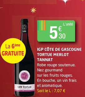 Igp Côte De Gascogne Tortue Merlot Tannat