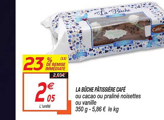 la bûche pâtissière café