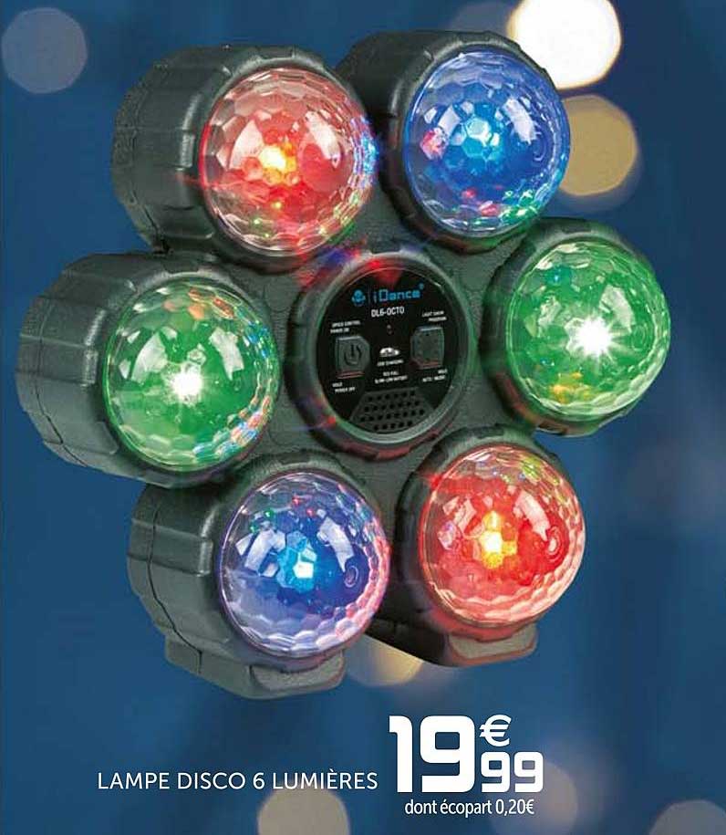 lampe disco 6 lumières